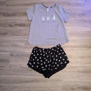 Lane Bryant Graphic Pajama Set